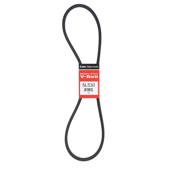 Mbl Mitsuboshi FHP General Utility V-Belt 0.63 in. W X 53 in. L For Fractional Horsepower Motors 5L530A - main